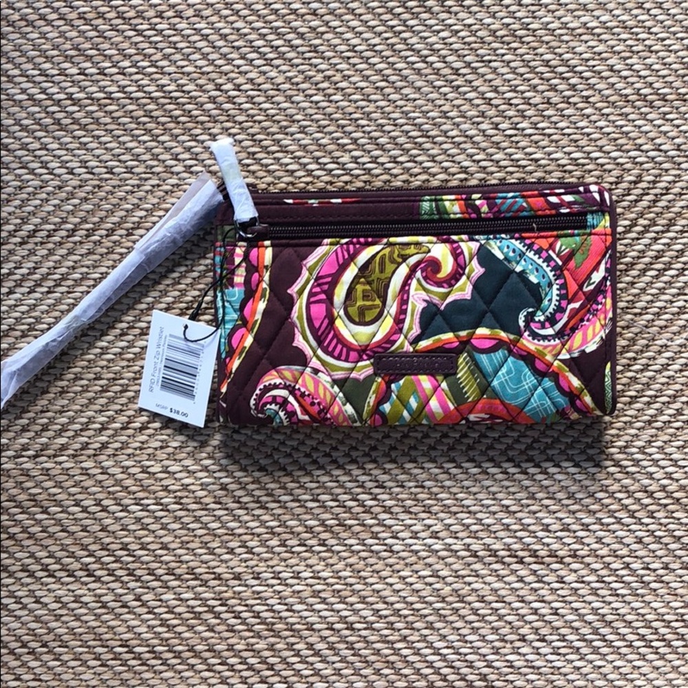 Vera Bradley Front ZIP Wristlet